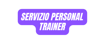 servizio personal trainer